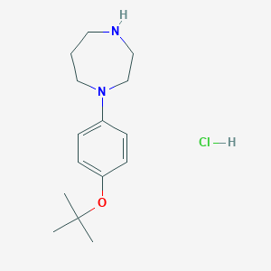 molecular formula C15H25ClN2O B1513958 1-(4-tert-Butoxyphenyl)homopiperazine monohydrochloride 