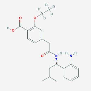 molecular formula C22H28N2O4 B15139624 Repaglinide M1-D5 