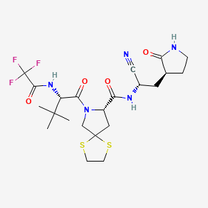 molecular formula C22H30F3N5O4S2 B15139632 SARS-CoV-2-IN-41 