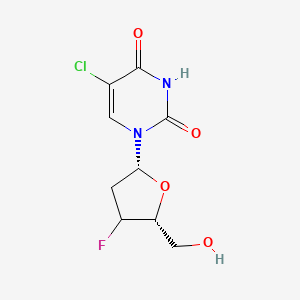 5-chloro-1-[(2R,5R)-4-fluoro-5-(hydroxymethyl)oxolan-2-yl]pyrimidine-2,4-dione