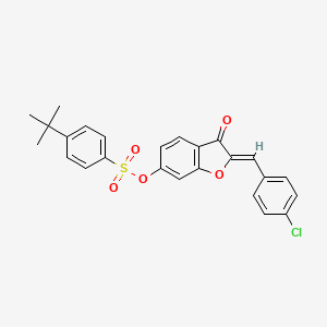 molecular formula C25H21ClO5S B15139709 AChE-IN-36 