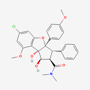 molecular formula C28H28ClNO6 B15139715 eIF4A3-IN-13 