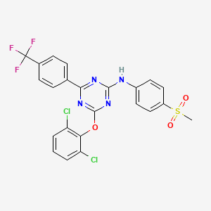 molecular formula C23H15Cl2F3N4O3S B15139721 ROR|At inverse agonist 31 