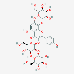 molecular formula C33H40O22 B15139749 Herbacetin 3-sophoroside-8-glucoside 