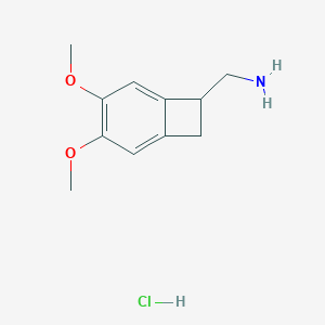B151398 (3,4-Dimethoxybicyclo[4.2.0]octa-1,3,5-trien-7-yl)methanamine hydrochloride CAS No. 35202-55-2