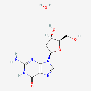 molecular formula C10H15N5O5 B15139824 2'-Deoxyguanosine-d1-1 (monohydrate) 