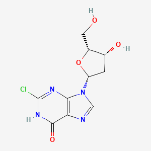 2-chloro-9-[(2R,4R,5R)-4-hydroxy-5-(hydroxymethyl)oxolan-2-yl]-1H-purin-6-one