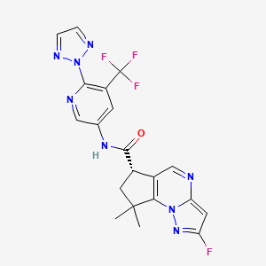 molecular formula C20H16F4N8O B15139840 Malt1-IN-11 