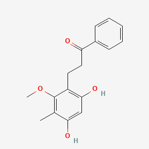 3-(4,6-Dihydroxy-2-methoxy-3-methylphenyl)-1-phenylpropan-1-one