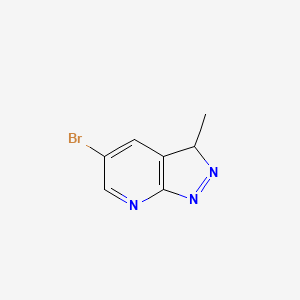 molecular formula C7H6BrN3 B1513991 3H-Pyrazolo[3,4-b]pyridine, 5-bromo-3-methyl- 