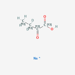 Sodium 2-oxobutanoate-13C4,d2