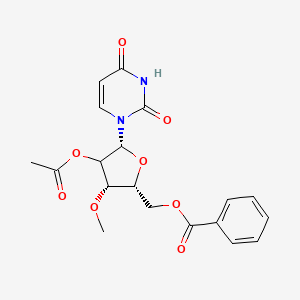 [(2R,3S,5R)-4-acetyloxy-5-(2,4-dioxopyrimidin-1-yl)-3-methoxyoxolan-2-yl]methyl benzoate