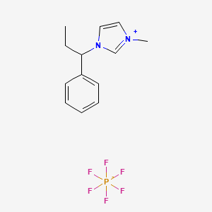 molecular formula C13H17F6N2P B1514009 1-Phenylpropyl-3-methylimidazolium hexafluorophosphate 