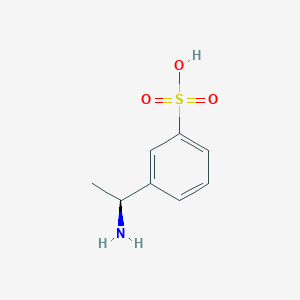 molecular formula C8H11NO3S B1514012 3-[(1S)-1-Aminoethyl]benzenesulfonic acid 