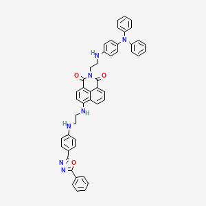 2-[2-(4-Diphenylaminophenylamino)ethyl]-6-{2-[4-(5-phenyl-[1,3,4]oxadiazol-2-yl)phenylamino]ethylamino}-benzo[de]isoquinoline-1,3-dione