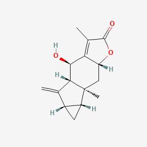 (4R,4aS,5aS,6aR,6bS,7aR)-4-Hydroxy-3,6b-dimethyl-5-methylene-4,4a,5,5a,6,6a,7,7a-octahydrocyclopropa[2,3]indeno[5,6-b]furan-2(6bH)-one