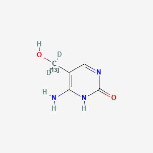 5-(Hydroxymethyl)cytosine-d2,13C