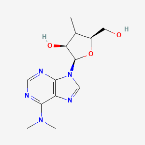 molecular formula C13H19N5O3 B15140432 (2R,3S,5S)-2-[6-(dimethylamino)purin-9-yl]-5-(hydroxymethyl)-4-methyloxolan-3-ol 