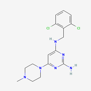 N4-(2,6-Dichlorobenzyl)-6-(4-methylpiperazin-1-yl)pyrimidine-2,4-diamine