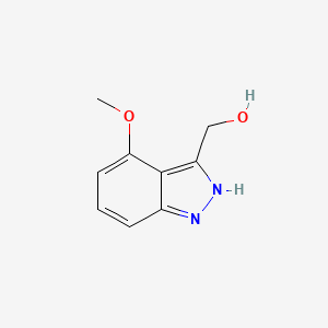 molecular formula C9H10N2O2 B1514053 1H-Indazole-3-methanol, 4-methoxy- 