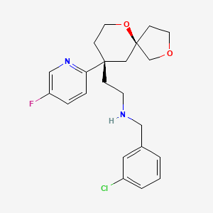 molecular formula C22H26ClFN2O2 B15140550 MOR agonist-1 