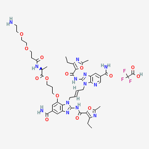 STING agonist-20-Ala-amide-PEG2-C2-NH2 (TFA)