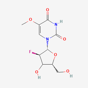 molecular formula C10H13FN2O6 B15140564 1-[(2R,3R,5R)-3-fluoro-4-hydroxy-5-(hydroxymethyl)oxolan-2-yl]-5-methoxypyrimidine-2,4-dione 