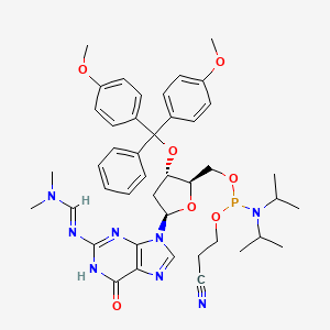 molecular formula C43H53N8O7P B15140578 3'-DMTr-dG(dmf) 