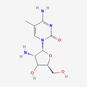 4-amino-1-[(2R,3S,5R)-3-amino-4-hydroxy-5-(hydroxymethyl)oxolan-2-yl]-5-methylpyrimidin-2-one