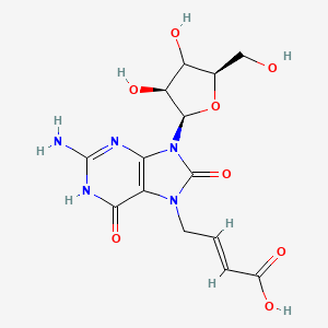 molecular formula C14H17N5O8 B15140623 TLR7 agonist 11 