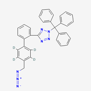 molecular formula C33H25N7 B15140630 Irbesartan impurity 20-d4 