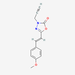 molecular formula C14H12N2O3 B15140643 Nrf2-ARE/hMAO-B/QR2 modulator 1 