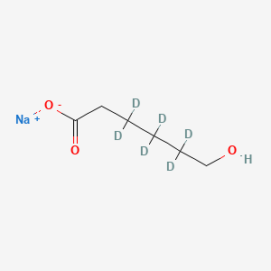 molecular formula C6H11NaO3 B15140651 Sodium 6-hydroxyhexanoate-3,3,4,4,5,5-d6 