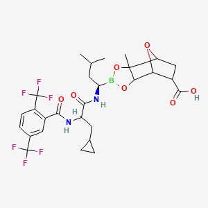 molecular formula C28H33BF6N2O7 B15140658 Anticancer agent 114 