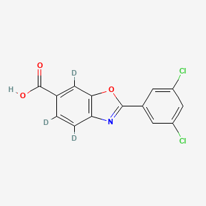 molecular formula C14H7Cl2NO3 B15140659 Tafamidis-d3 