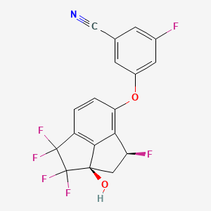 molecular formula C18H9F6NO2 B15140676 Hif-2|A-IN-7 CAS No. 2511247-29-1