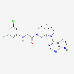 molecular formula C21H22Cl2N6O B15140693 Btk-IN-19 