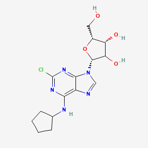 (2R,4R,5R)-2-[2-chloro-6-(cyclopentylamino)purin-9-yl]-5-(hydroxymethyl)oxolane-3,4-diol