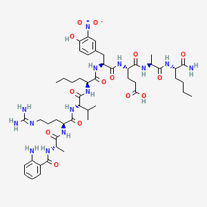 molecular formula C50H76N14O14 B15140745 Fluorescent HIV Substrate 