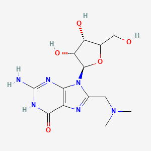 molecular formula C13H20N6O5 B15140803 8-(N,N-Dimethylaminomethyl)guanosine 