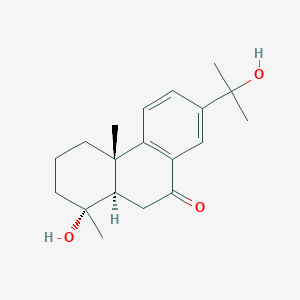 molecular formula C19H26O3 B15140816 18-Nor-4,15-dihydroxyabieta-8,11,13-trien-7-one 