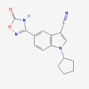 molecular formula C16H14N4O2 B15140838 Xanthine oxidase-IN-7 