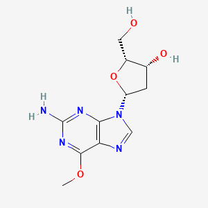 molecular formula C11H15N5O4 B15140847 6-O-Methyldeoxyguanosine 