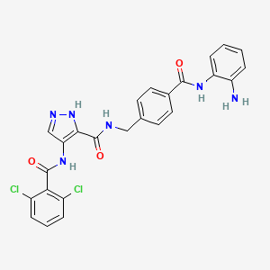 molecular formula C25H20Cl2N6O3 B15140864 Cdk/hdac-IN-2 