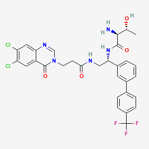 molecular formula C30H28Cl2F3N5O4 B15140865 Antibacterial agent 92 