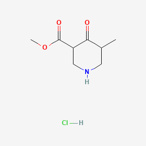 molecular formula C8H14ClNO3 B1514087 3-Methyl-5-methoxycarbonyl-4-piperidone hydrochloride, 99% 