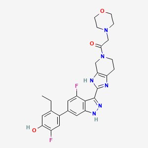 molecular formula C27H28F2N6O3 B15140878 Jak-IN-18 