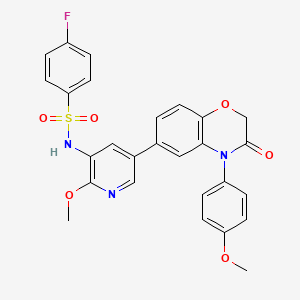 molecular formula C27H22FN3O6S B15140879 PI3K/mTOR Inhibitor-4 