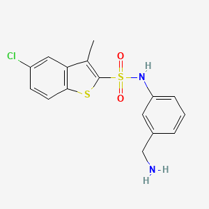 molecular formula C16H15ClN2O2S2 B15140895 InhA-IN-2 