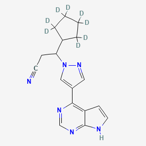 molecular formula C17H18N6 B15140912 (Rac)-Ruxolitinib-d8 